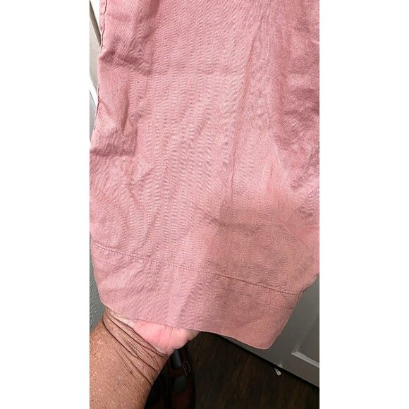 Athleta XXS Organic Cotton Wide-Leg Drawstring Pants Dusty Pink - Picture 4 of 6